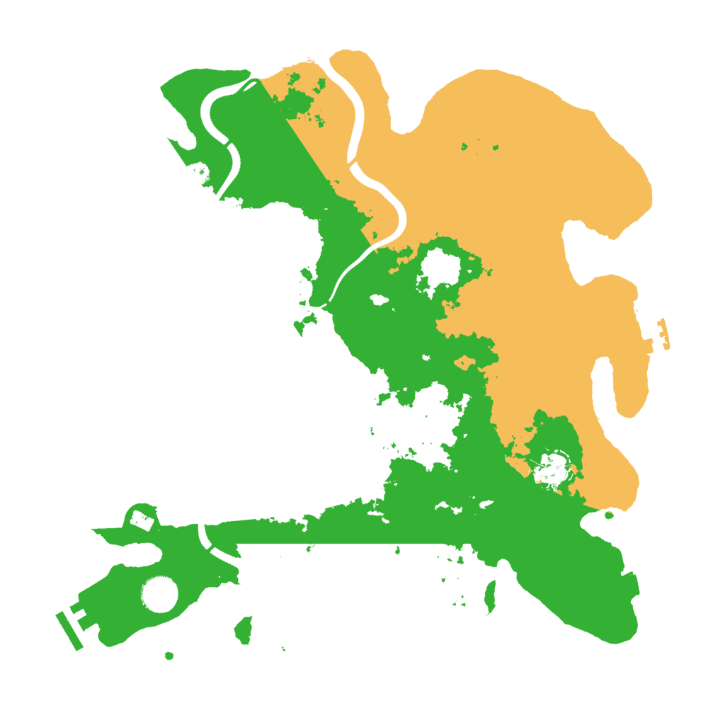 Biome Rust Map: Procedural Map, Size: 3500, Seed: 35787416