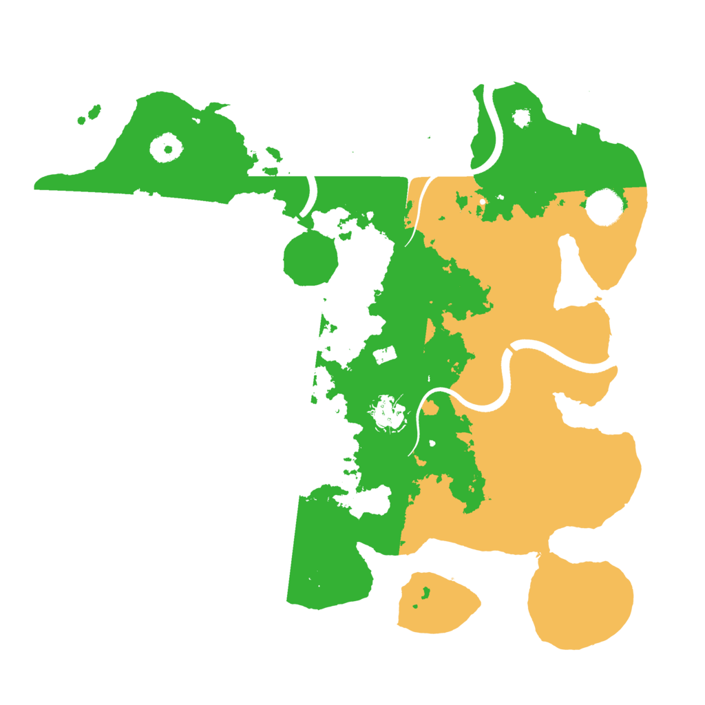 Biome Rust Map: Procedural Map, Size: 3500, Seed: 330804244