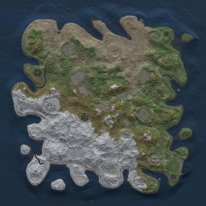 Thumbnail Rust Map: Procedural Map, Size: 4000, Seed: 35000, 17 Monuments