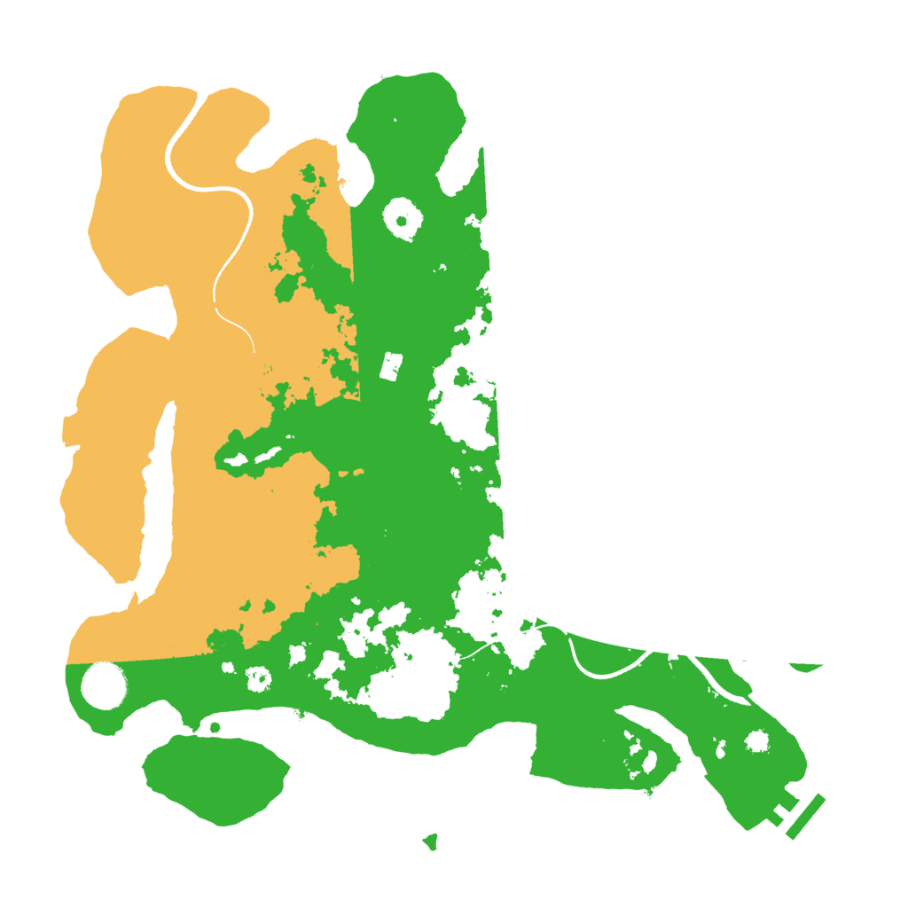 Biome Rust Map: Procedural Map, Size: 3500, Seed: 32576