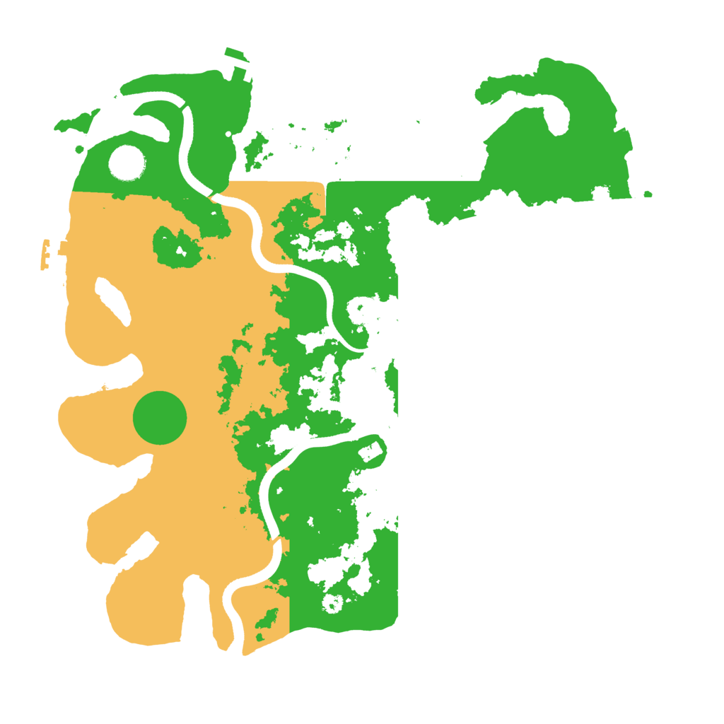 Biome Rust Map: Procedural Map, Size: 3550, Seed: 598457