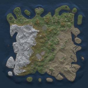 Thumbnail Rust Map: Procedural Map, Size: 4250, Seed: 1349425601, 17 Monuments