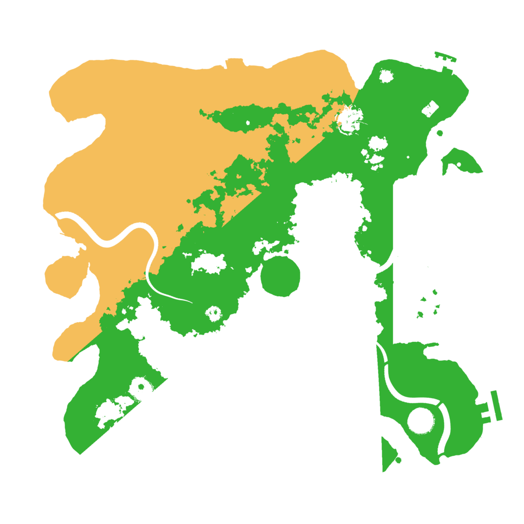 Biome Rust Map: Procedural Map, Size: 3500, Seed: 370652825