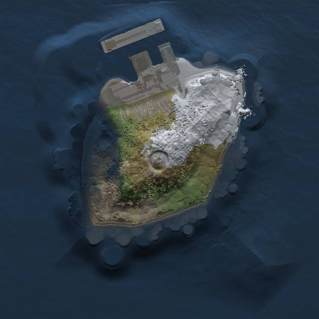 Rust Map: Procedural Map, Size: 1000, Seed: 898018080, 2 Monuments