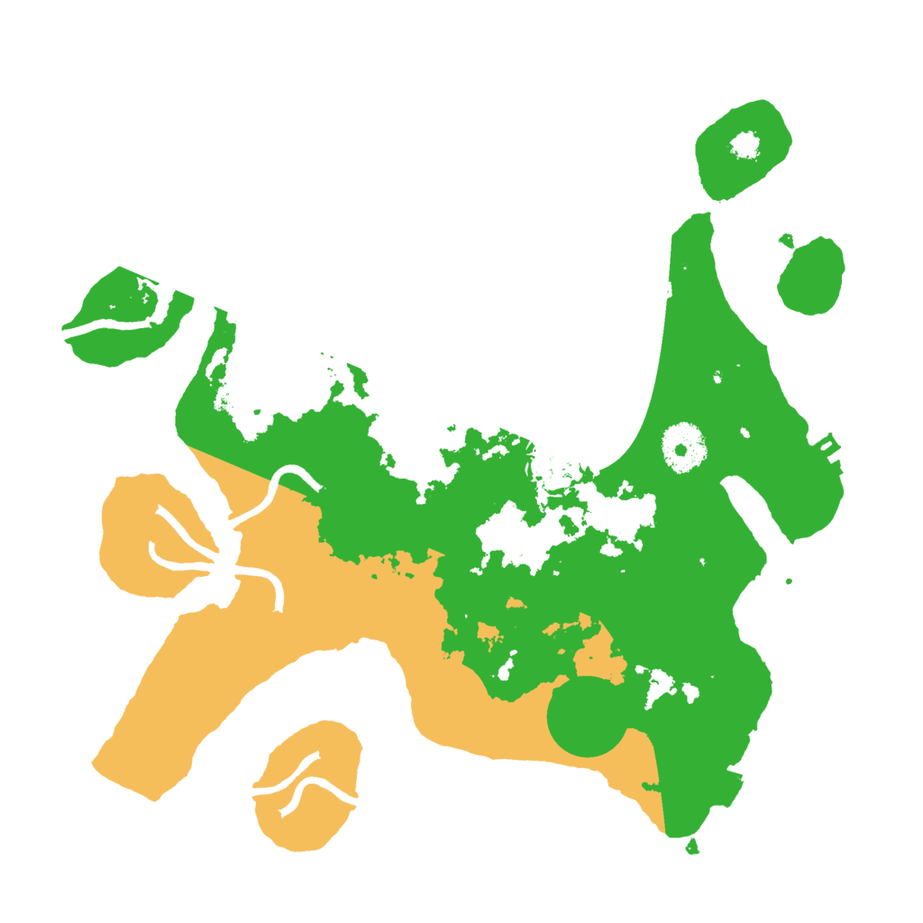 Biome Rust Map: Procedural Map, Size: 3000, Seed: 7123725