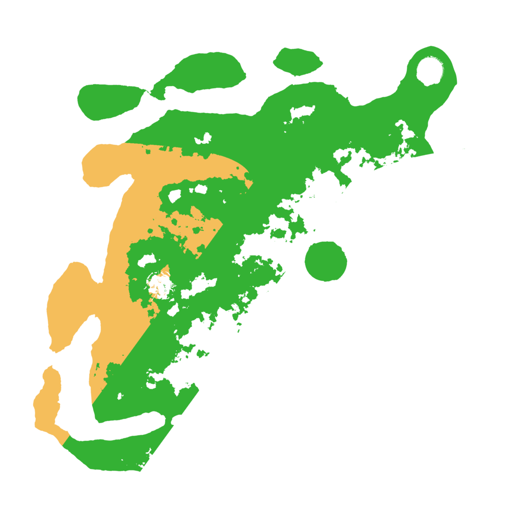 Biome Rust Map: Barren, Size: 3500, Seed: 1467301043