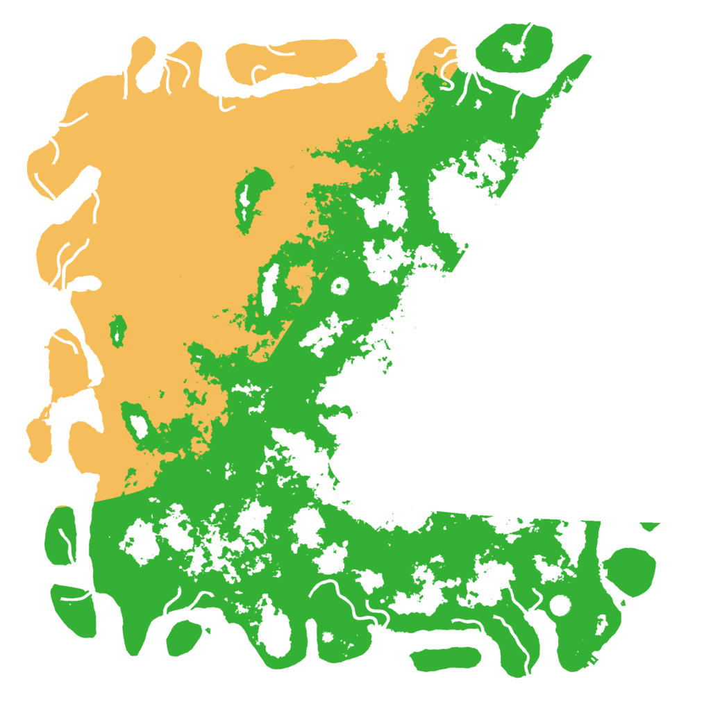 Biome Rust Map: Procedural Map, Size: 6000, Seed: 107598557