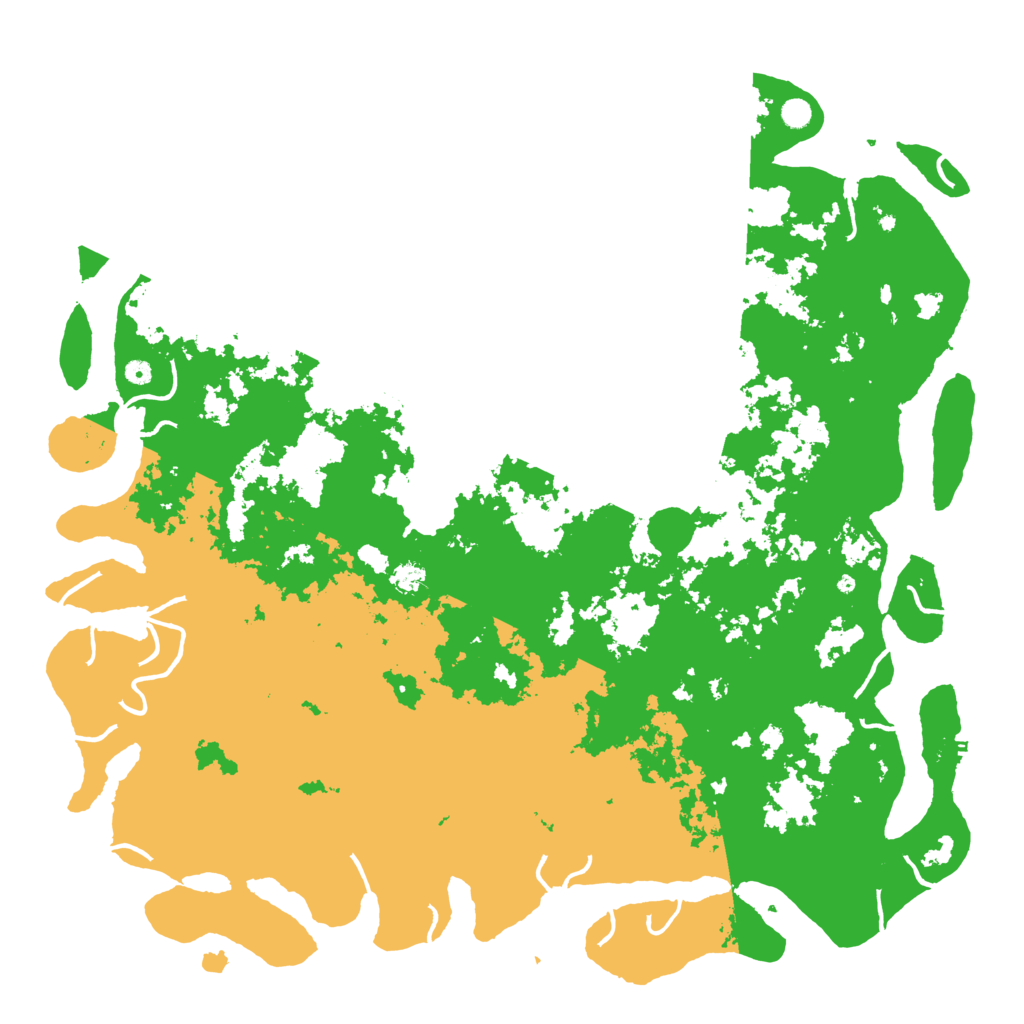 Biome Rust Map: Procedural Map, Size: 6000, Seed: 515212