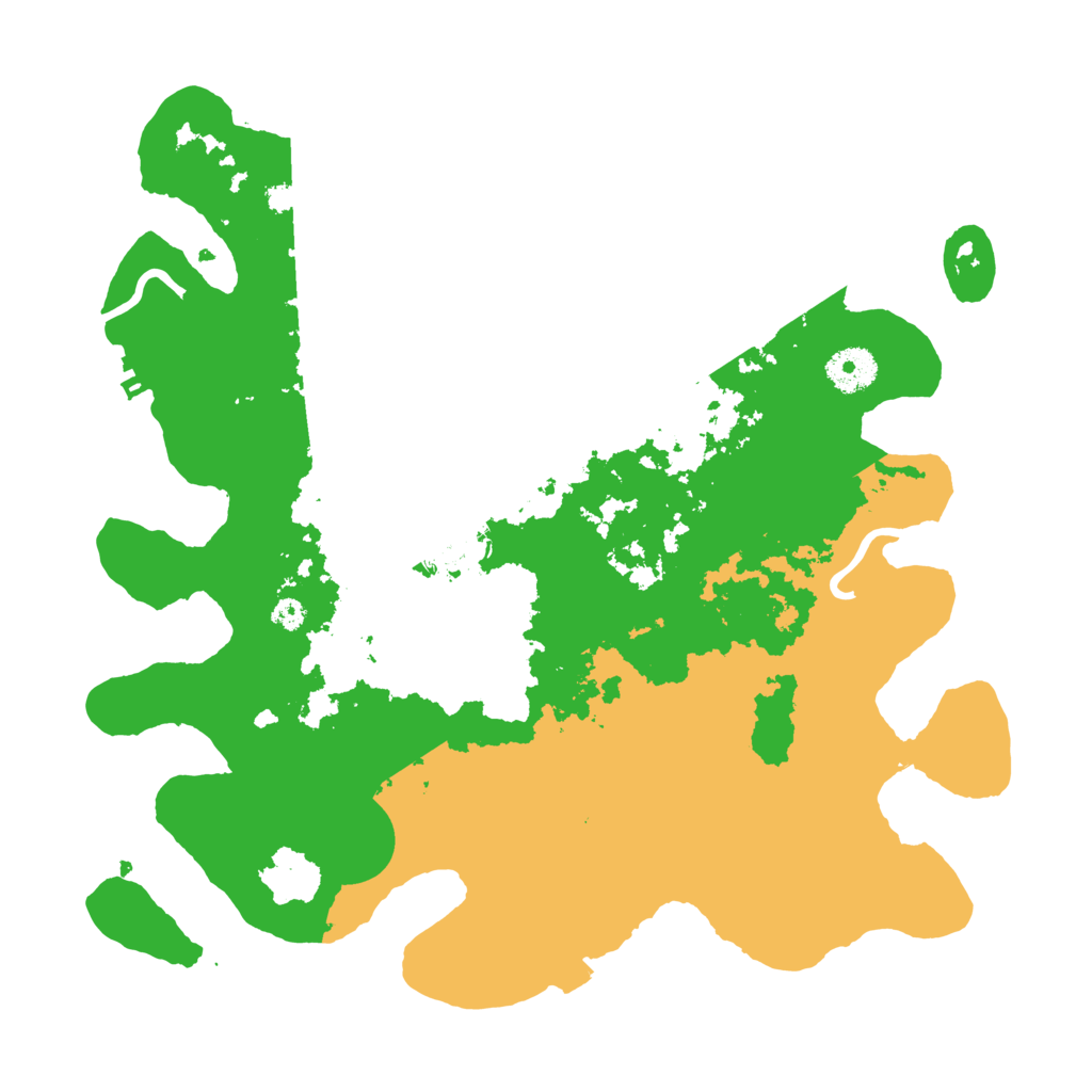Biome Rust Map: Procedural Map, Size: 3500, Seed: 2042200080