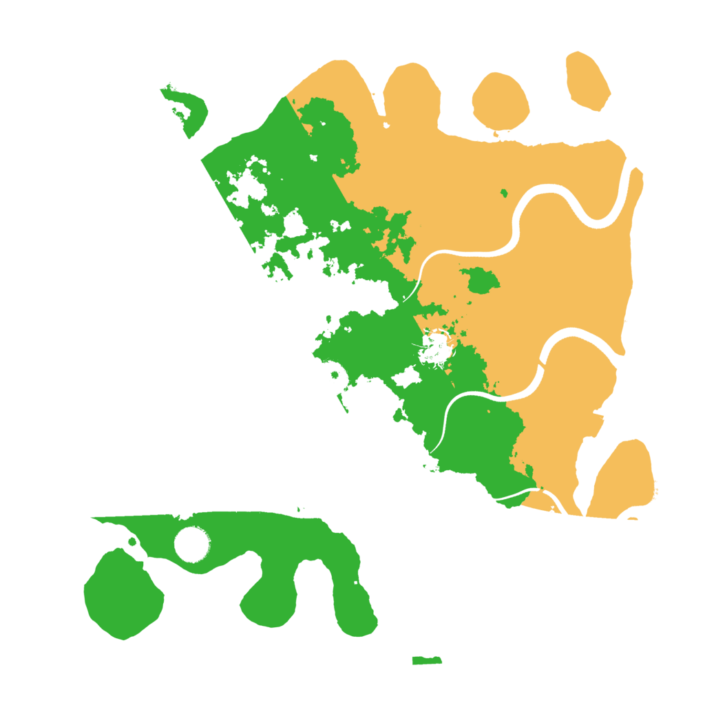 Biome Rust Map: Procedural Map, Size: 3500, Seed: 999471173