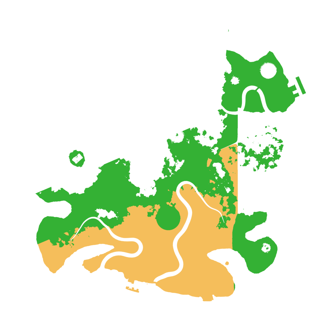Biome Rust Map: Procedural Map, Size: 3500, Seed: 815539653