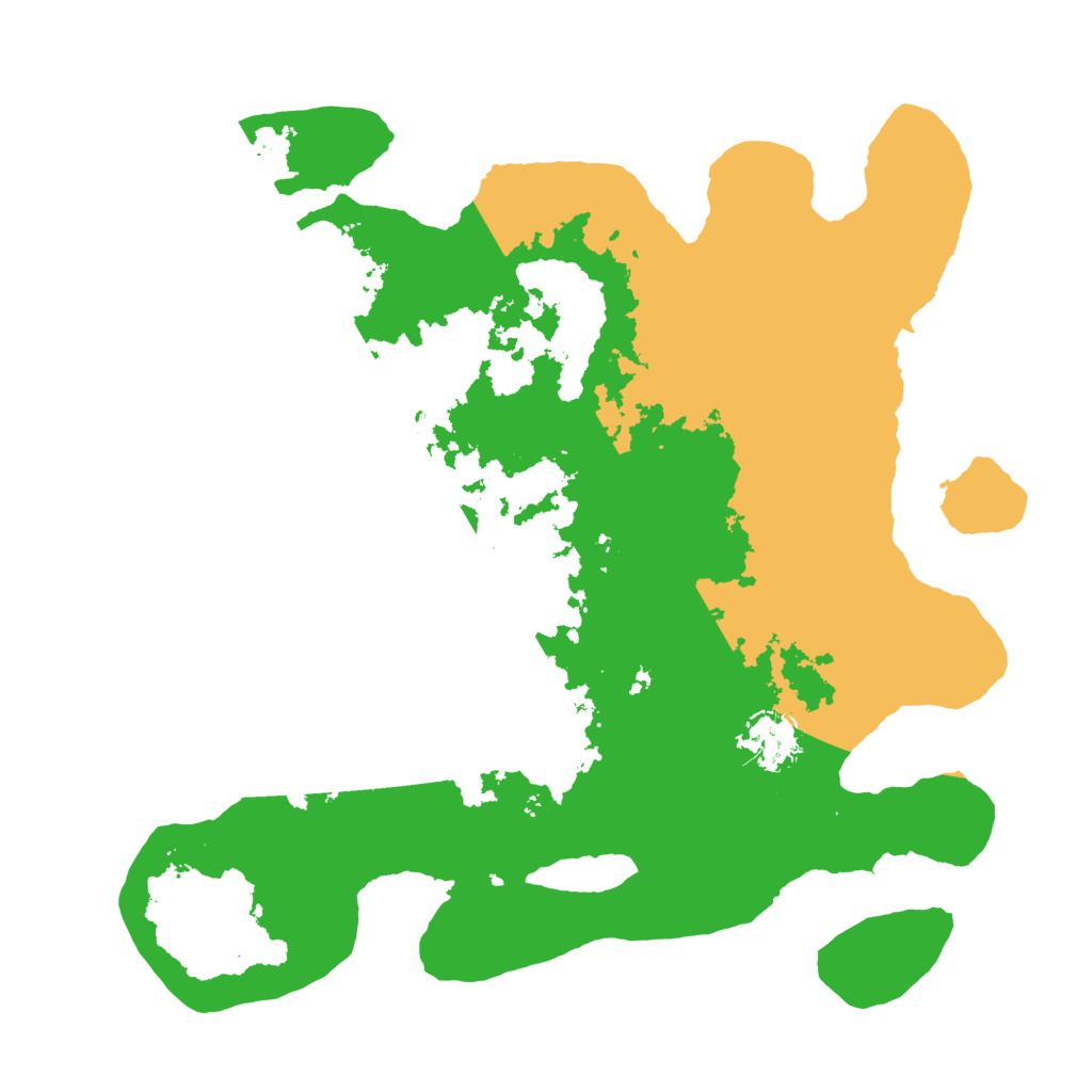 Biome Rust Map: Barren, Size: 3500, Seed: 401044449