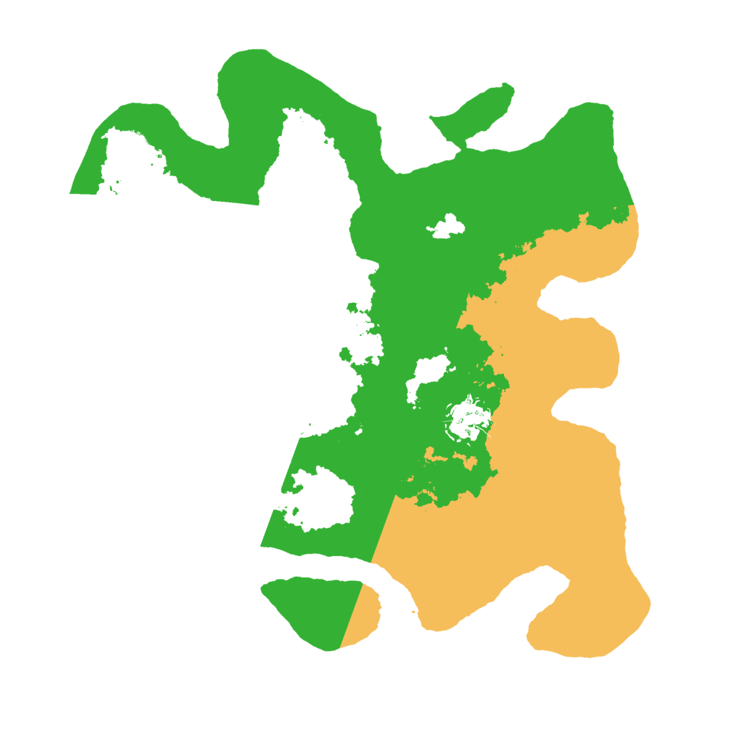 Biome Rust Map: Barren, Size: 3000, Seed: 910681