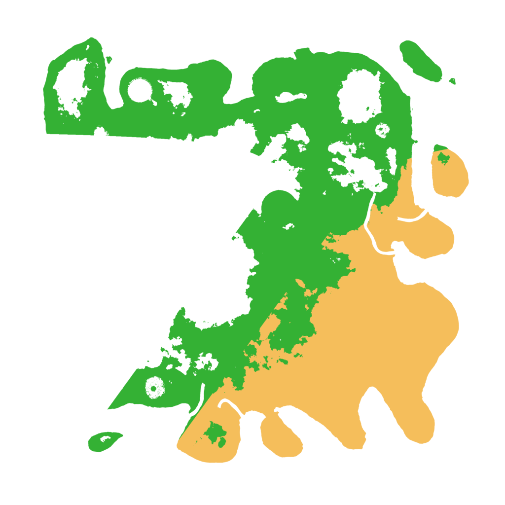 Biome Rust Map: Procedural Map, Size: 3700, Seed: 140182