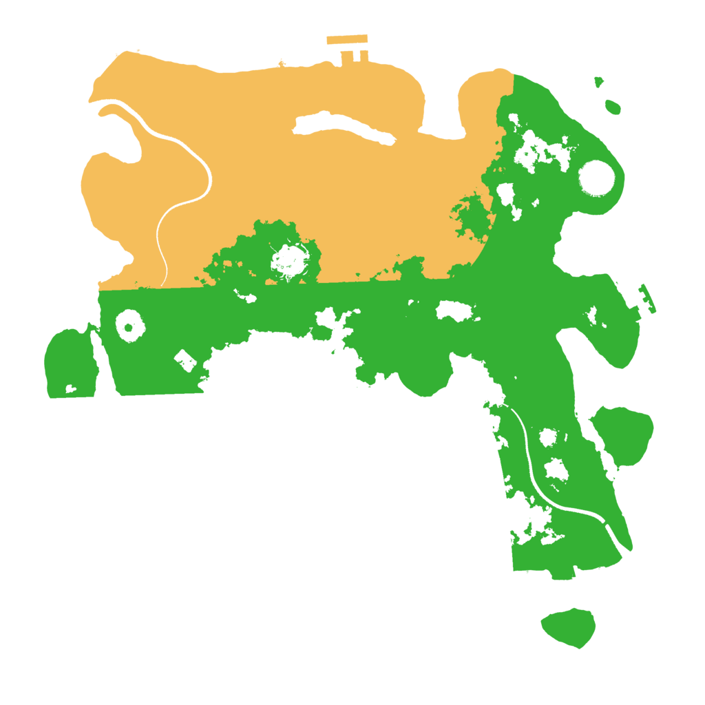 Biome Rust Map: Procedural Map, Size: 3500, Seed: 409526268