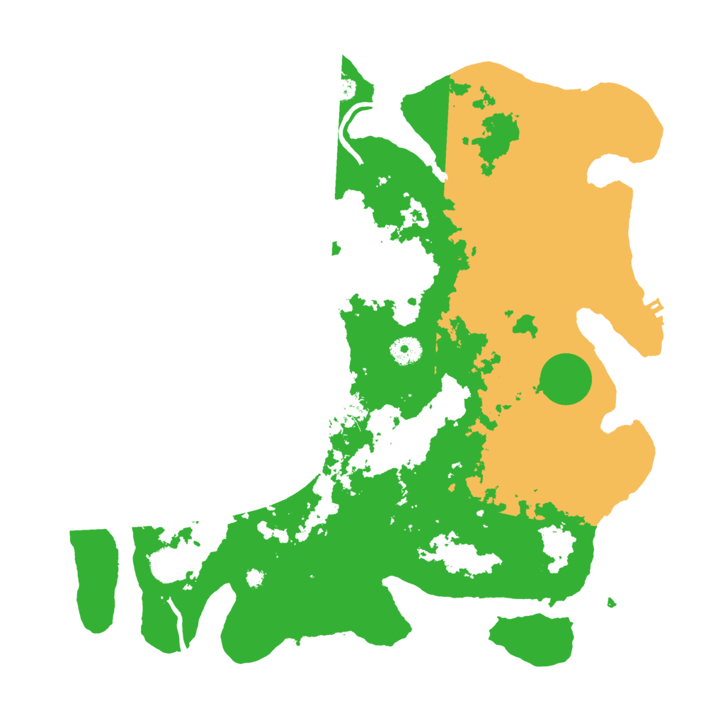 Biome Rust Map: Procedural Map, Size: 3700, Seed: 681104