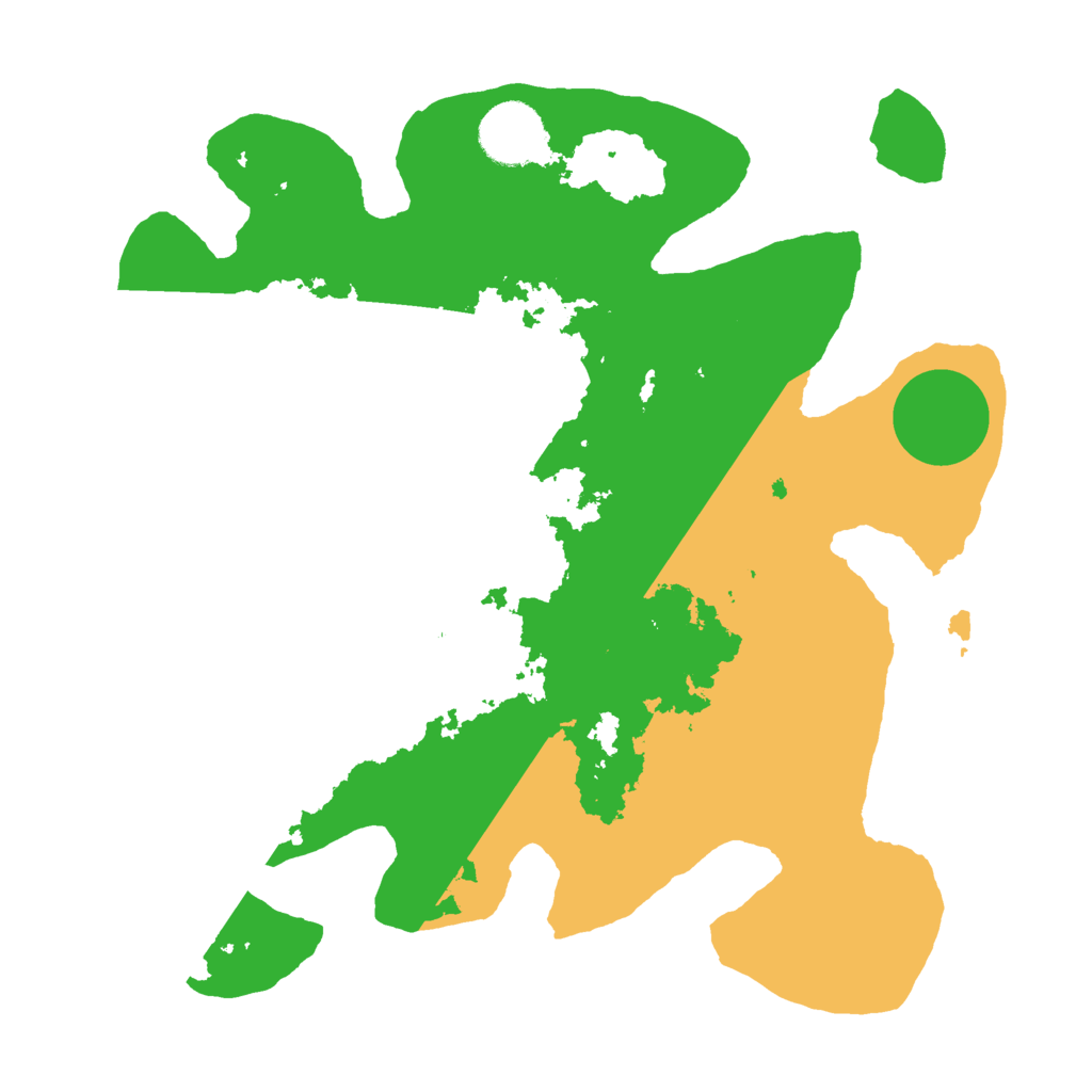 Biome Rust Map: Barren, Size: 3000, Seed: 999489