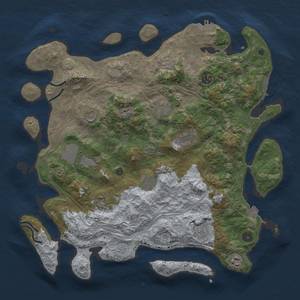 Thumbnail Rust Map: Procedural Map, Size: 4250, Seed: 92847567, 18 Monuments