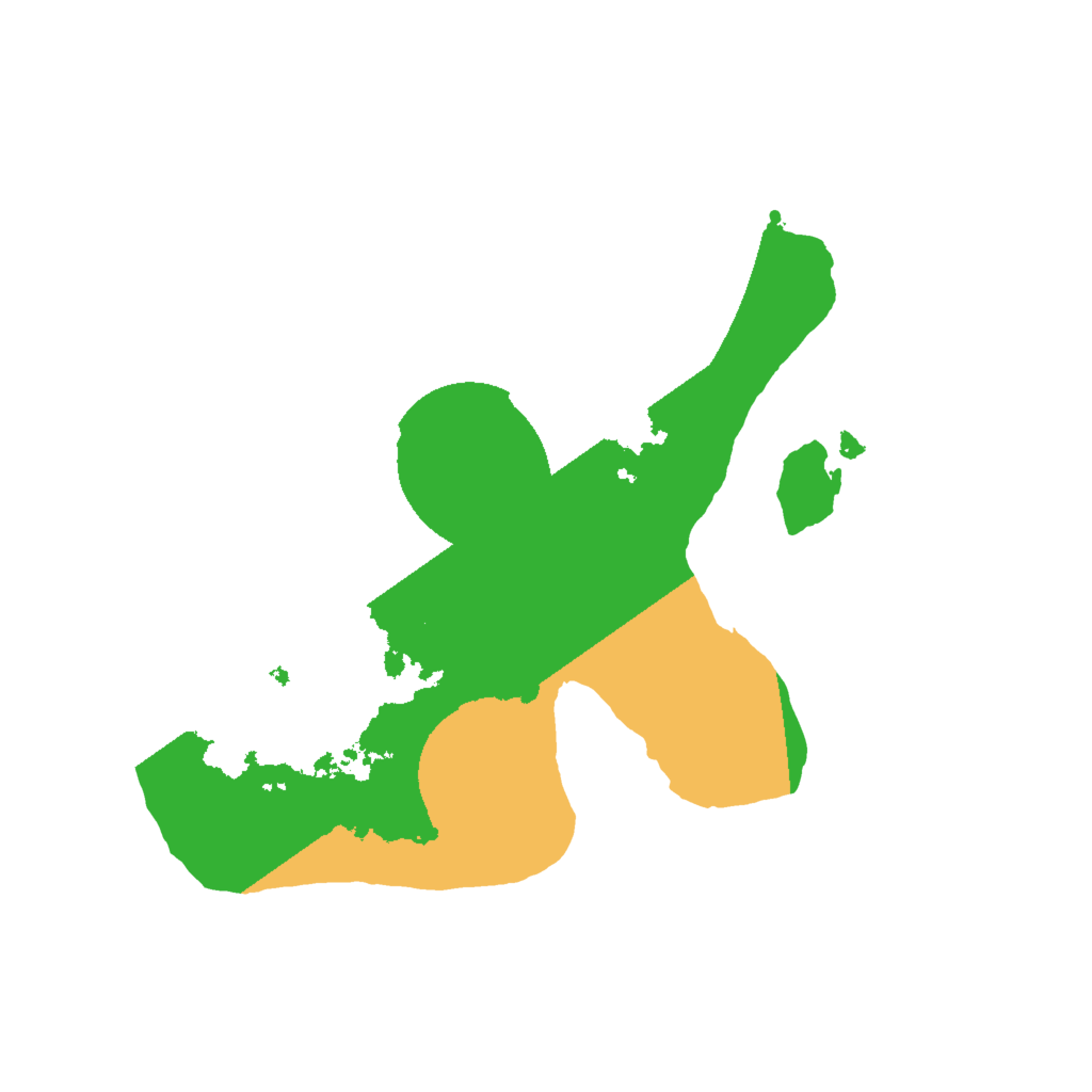 Biome Rust Map: Procedural Map, Size: 2000, Seed: 79879