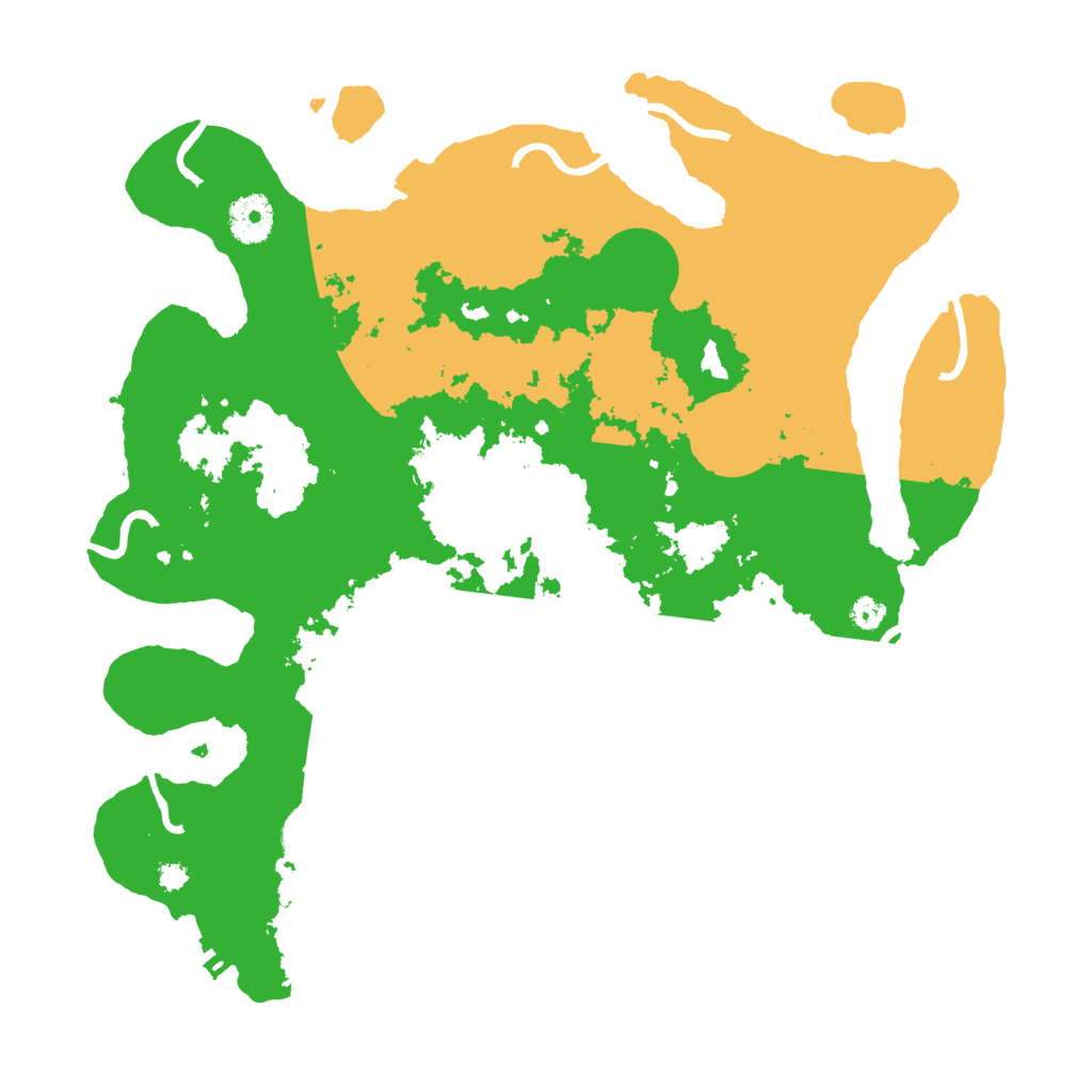 Biome Rust Map: Procedural Map, Size: 3500, Seed: 45121