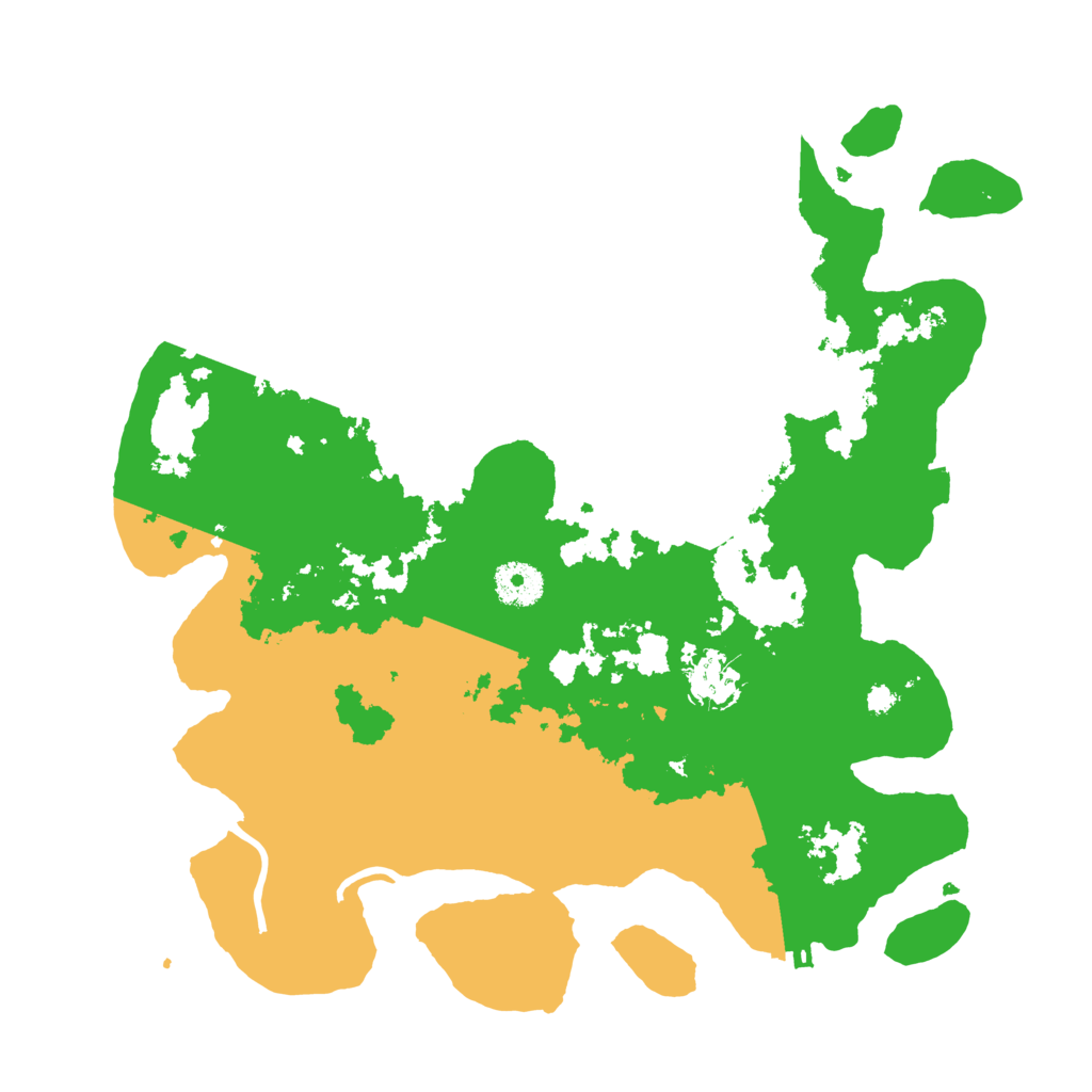 Biome Rust Map: Procedural Map, Size: 3500, Seed: 9233334