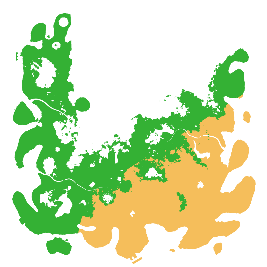 Biome Rust Map: Procedural Map, Size: 5000, Seed: 1103276462