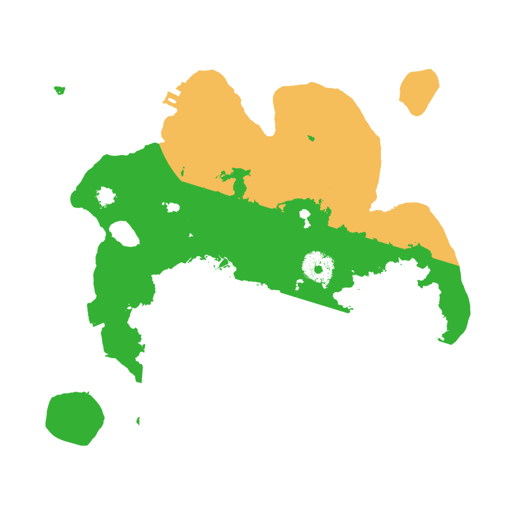 Biome Rust Map: Procedural Map, Size: 2500, Seed: 123457