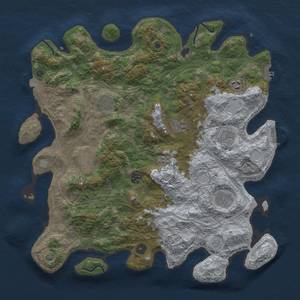 Thumbnail Rust Map: Procedural Map, Size: 4250, Seed: 23, 16 Monuments