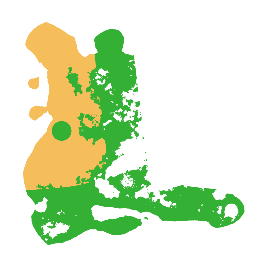 Biome Rust Map: Barren, Size: 3500, Seed: 2333