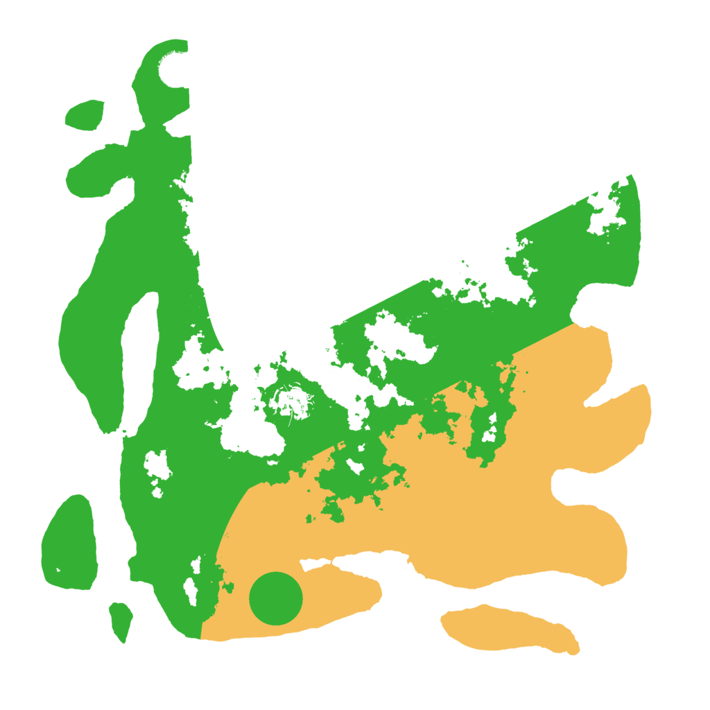 Biome Rust Map: Barren, Size: 3500, Seed: 535345895