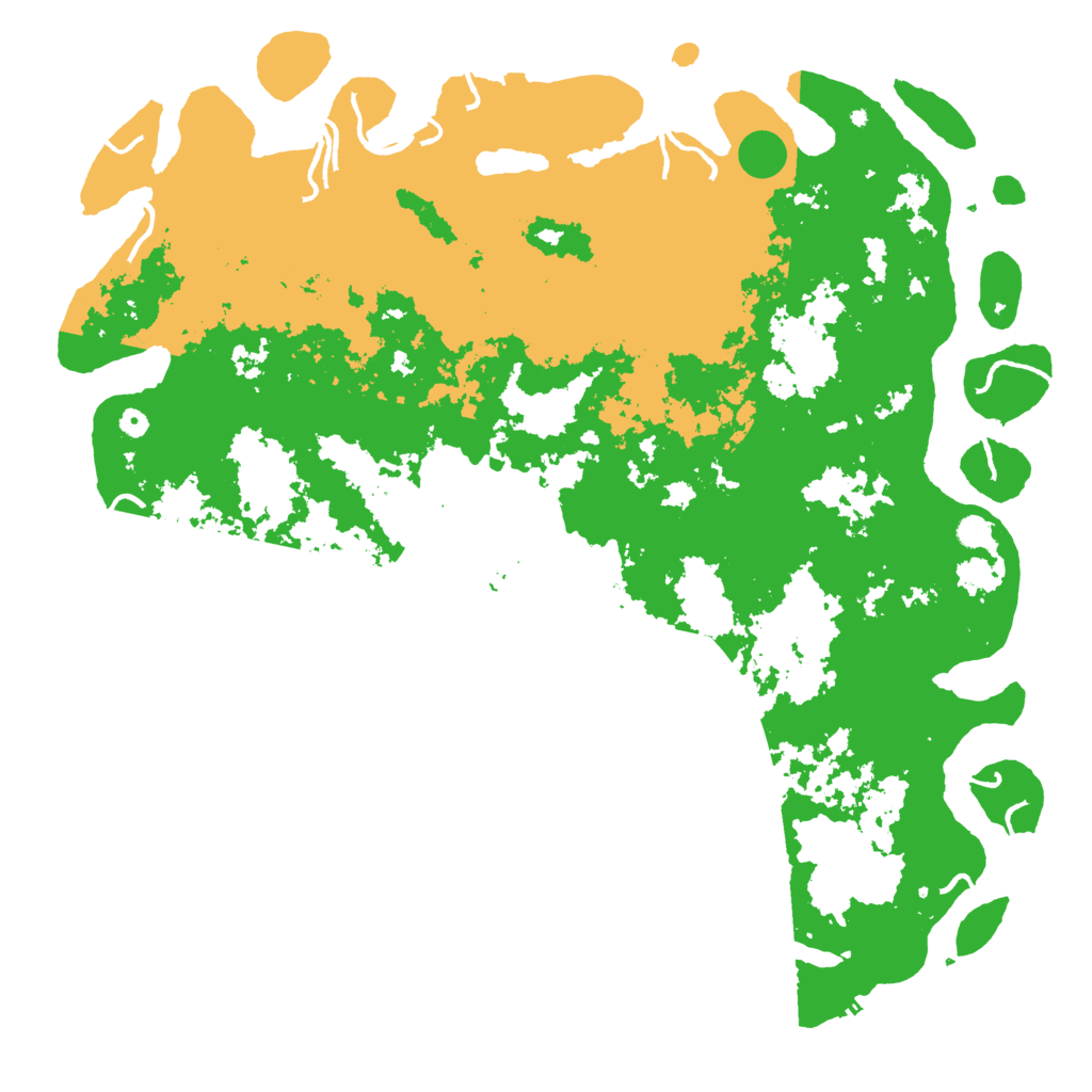 Biome Rust Map: Procedural Map, Size: 6000, Seed: 555690111