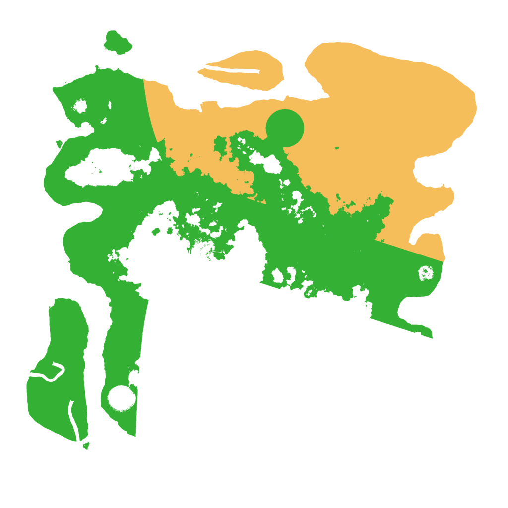 Biome Rust Map: Procedural Map, Size: 3500, Seed: 52244