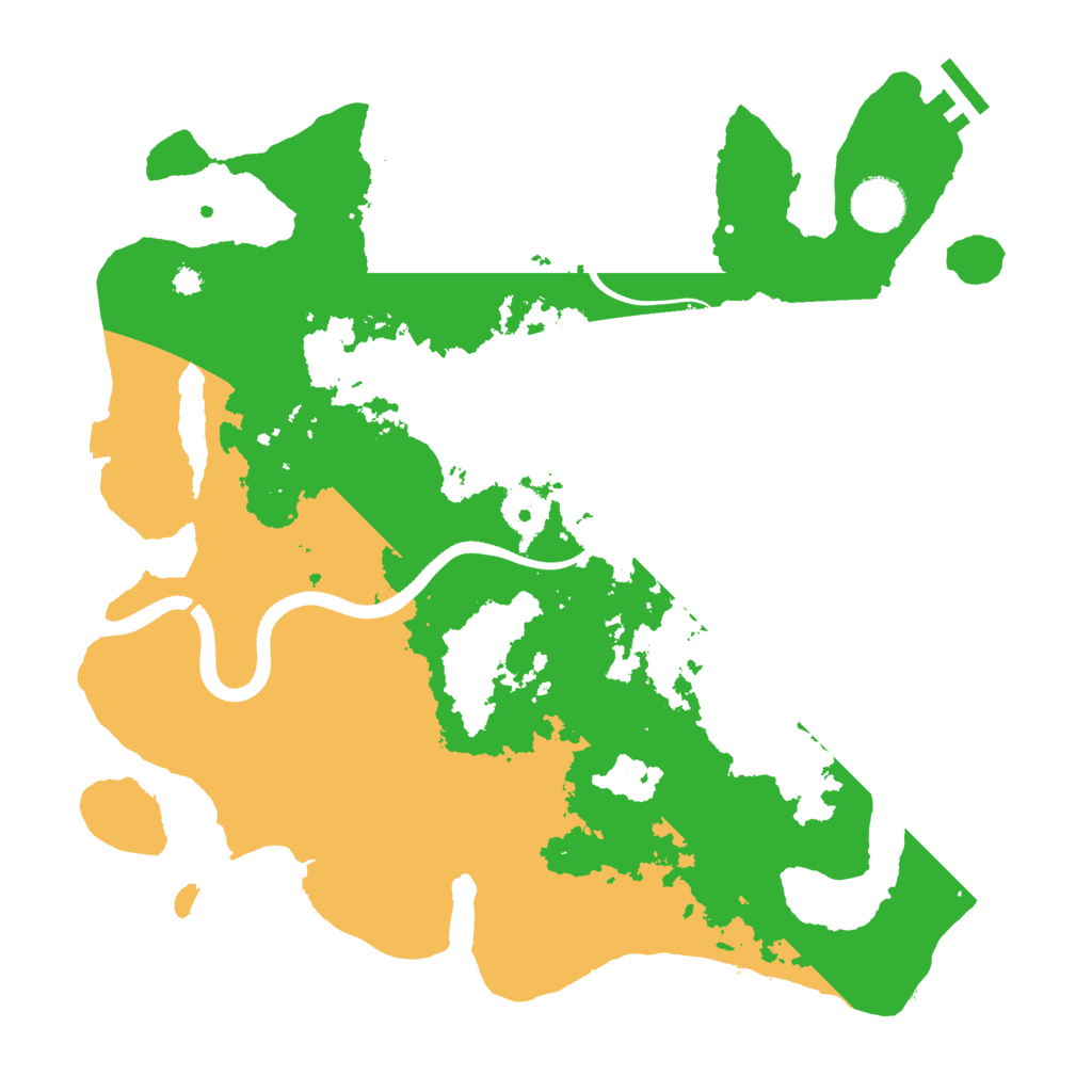 Biome Rust Map: Procedural Map, Size: 3500, Seed: 45689