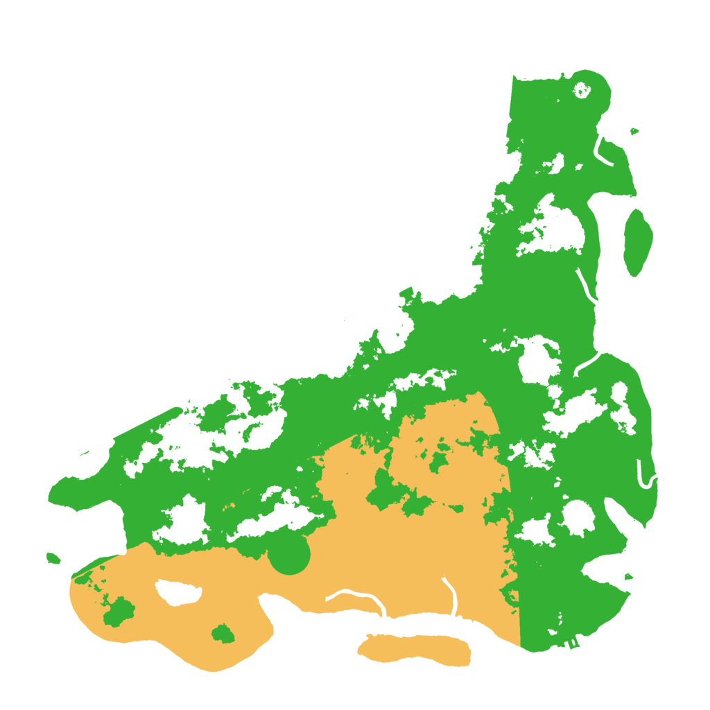 Biome Rust Map: Procedural Map, Size: 4500, Seed: 41281921