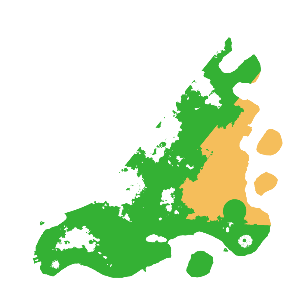 Biome Rust Map: Procedural Map, Size: 3500, Seed: 8238193