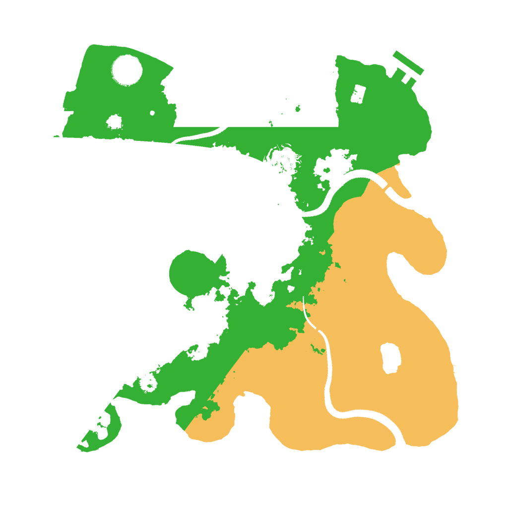 Biome Rust Map: Procedural Map, Size: 3000, Seed: 711129803