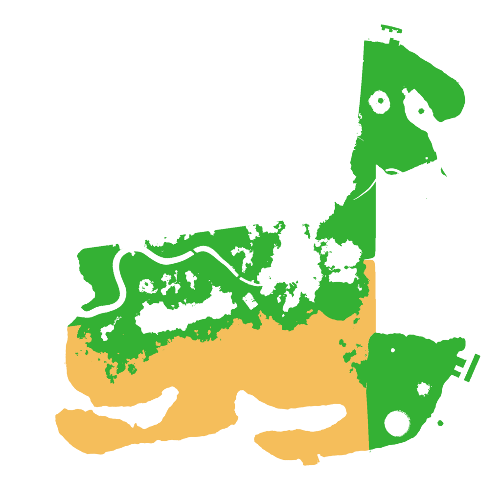 Biome Rust Map: Procedural Map, Size: 3500, Seed: 73892607