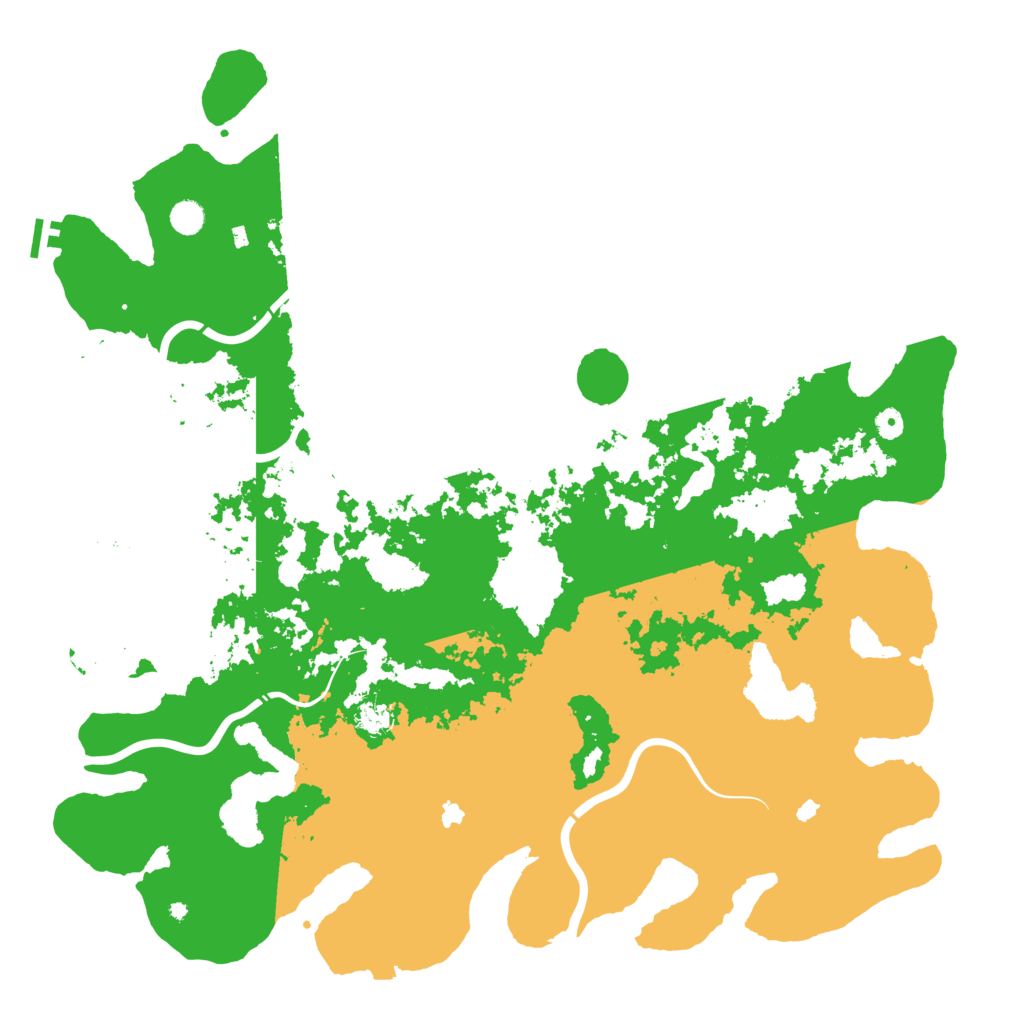 Biome Rust Map: Procedural Map, Size: 5250, Seed: 570