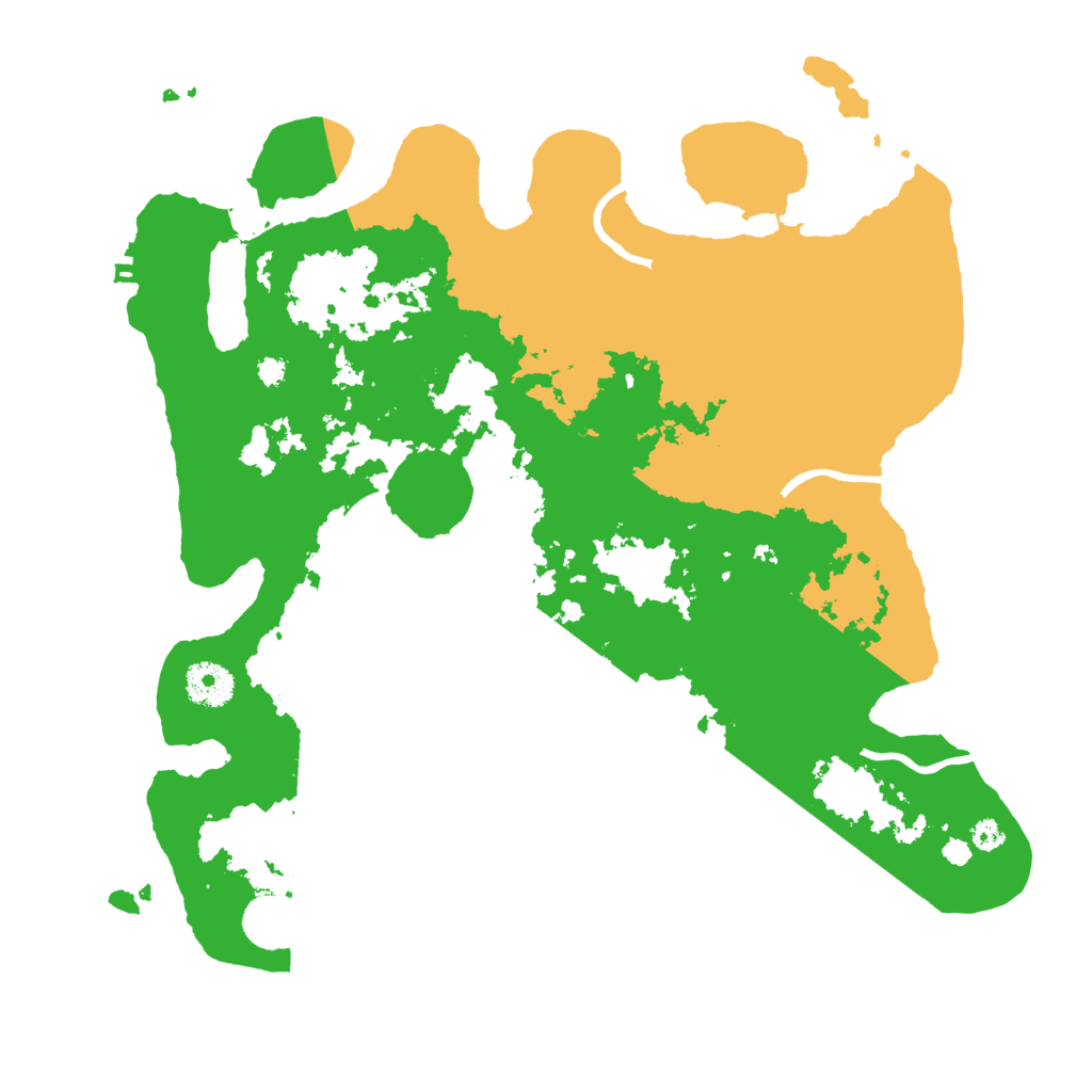 Biome Rust Map: Procedural Map, Size: 3500, Seed: 1775422289