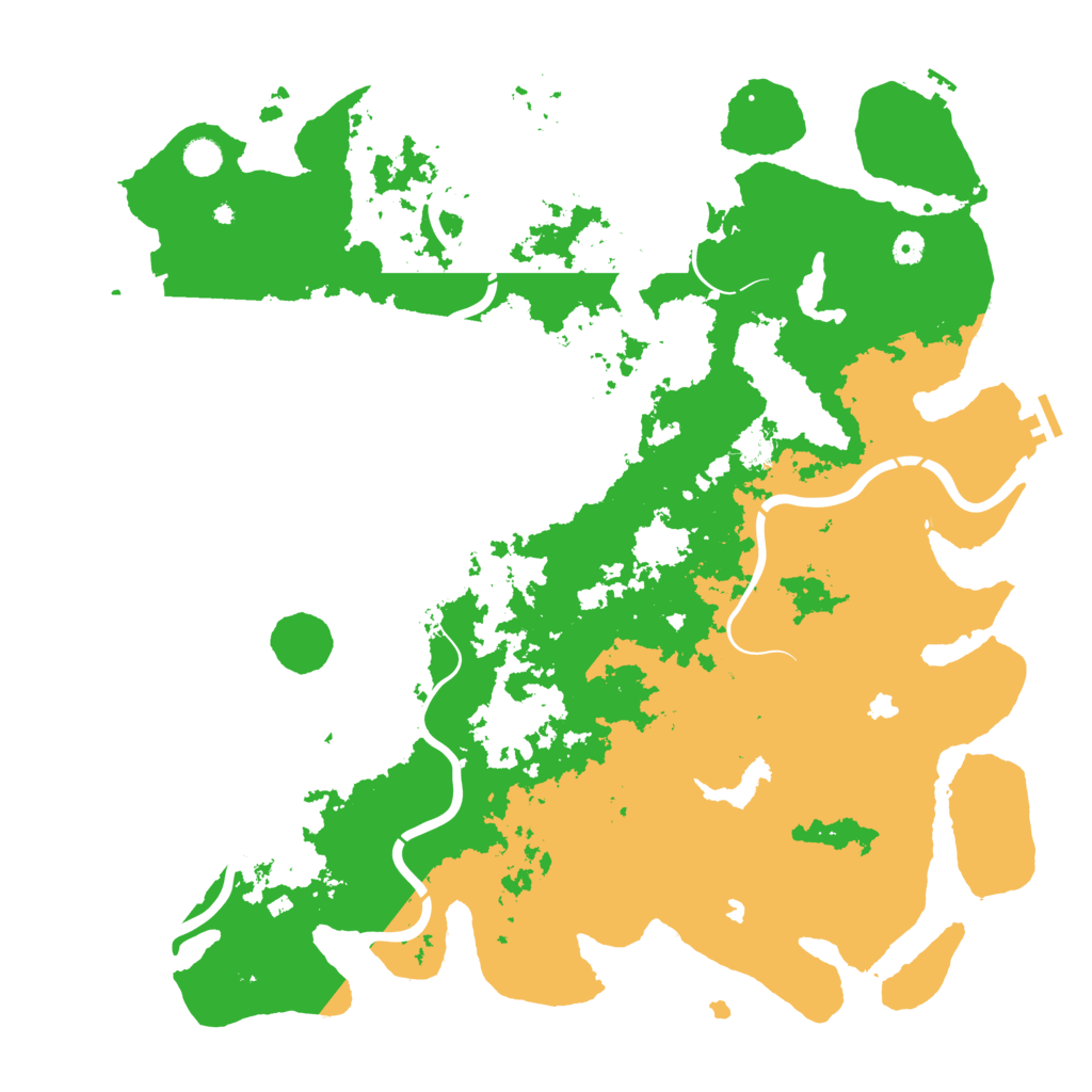 Biome Rust Map: Procedural Map, Size: 5000, Seed: 7227777