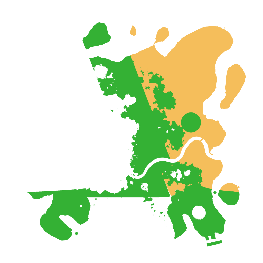 Biome Rust Map: Procedural Map, Size: 3500, Seed: 52536947