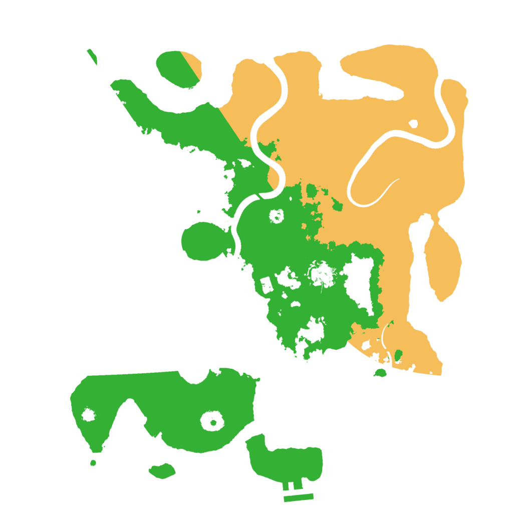 Biome Rust Map: Procedural Map, Size: 3500, Seed: 3262003