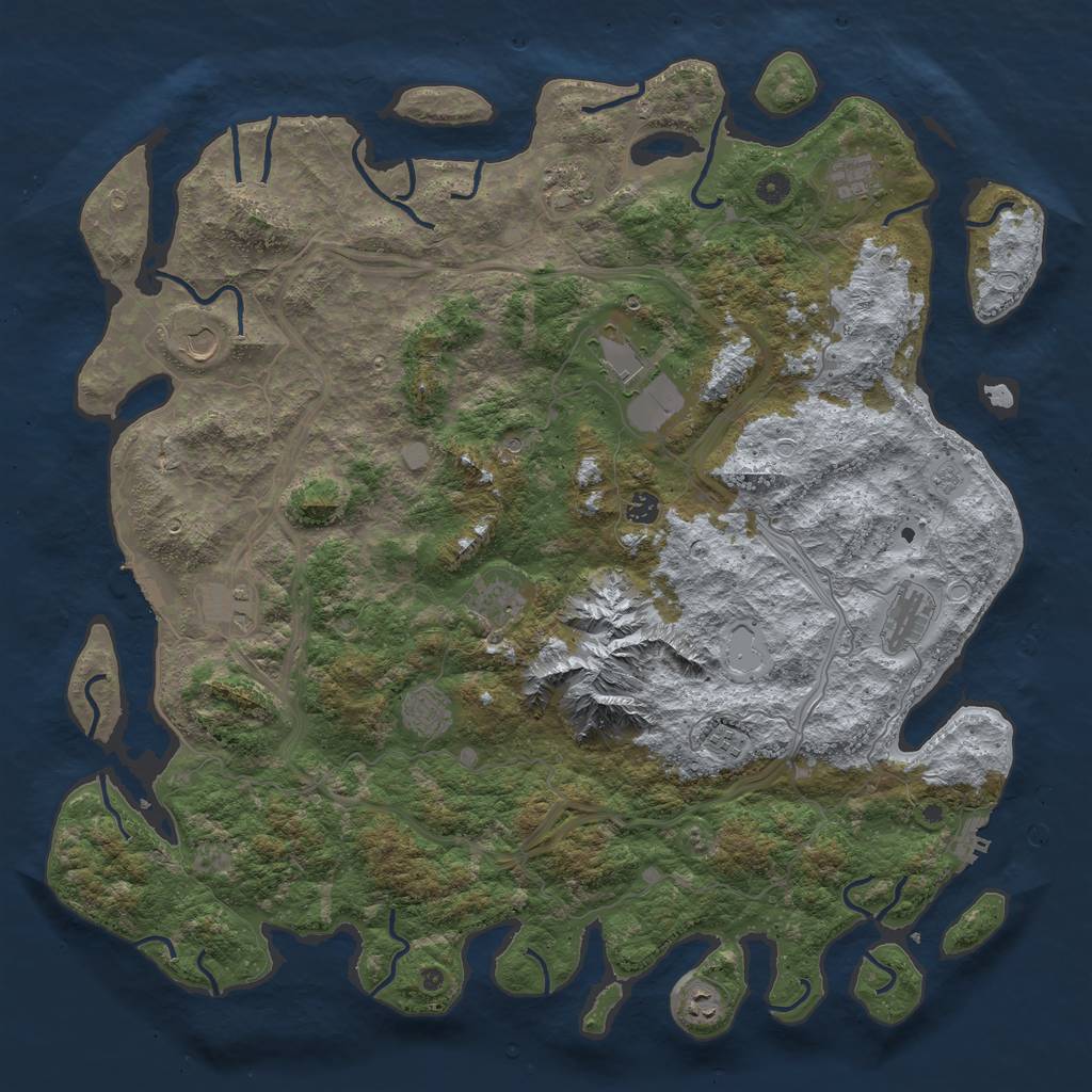 Procedural Map :: Rust Map :: Just-Wiped