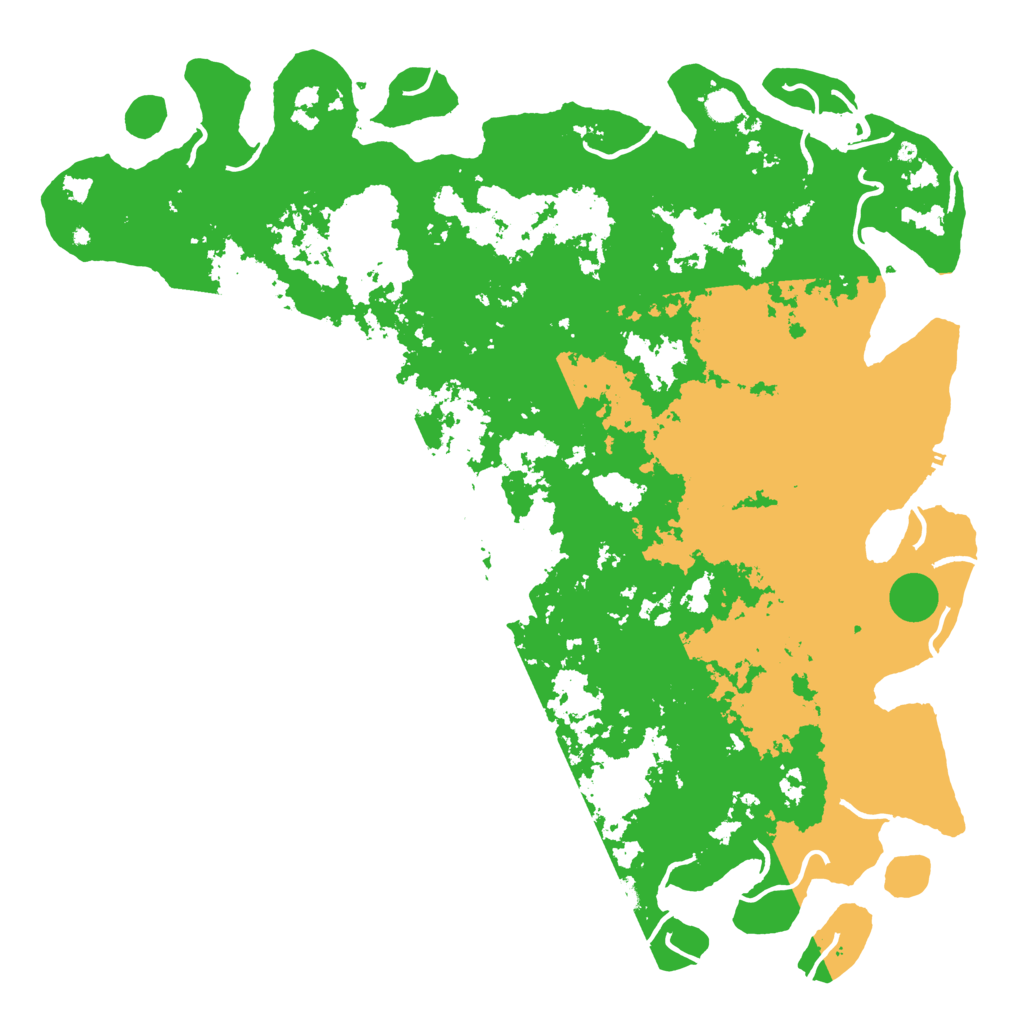 Biome Rust Map: Procedural Map, Size: 5500, Seed: 260664