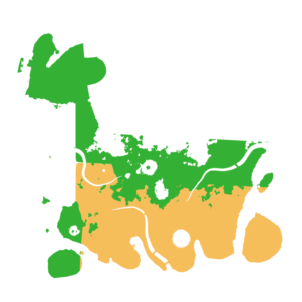 Biome Rust Map: Procedural Map, Size: 3000, Seed: 70396130