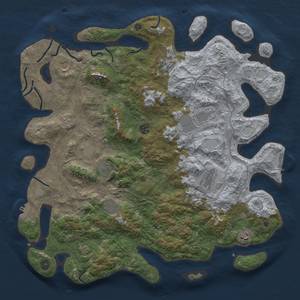 Thumbnail Rust Map: Procedural Map, Size: 4500, Seed: 27032023, 17 Monuments