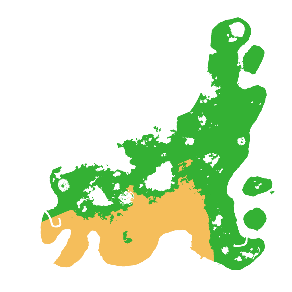 Biome Rust Map: Procedural Map, Size: 3700, Seed: 46821