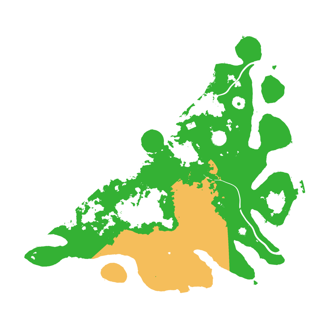 Biome Rust Map: Procedural Map, Size: 3700, Seed: 795559