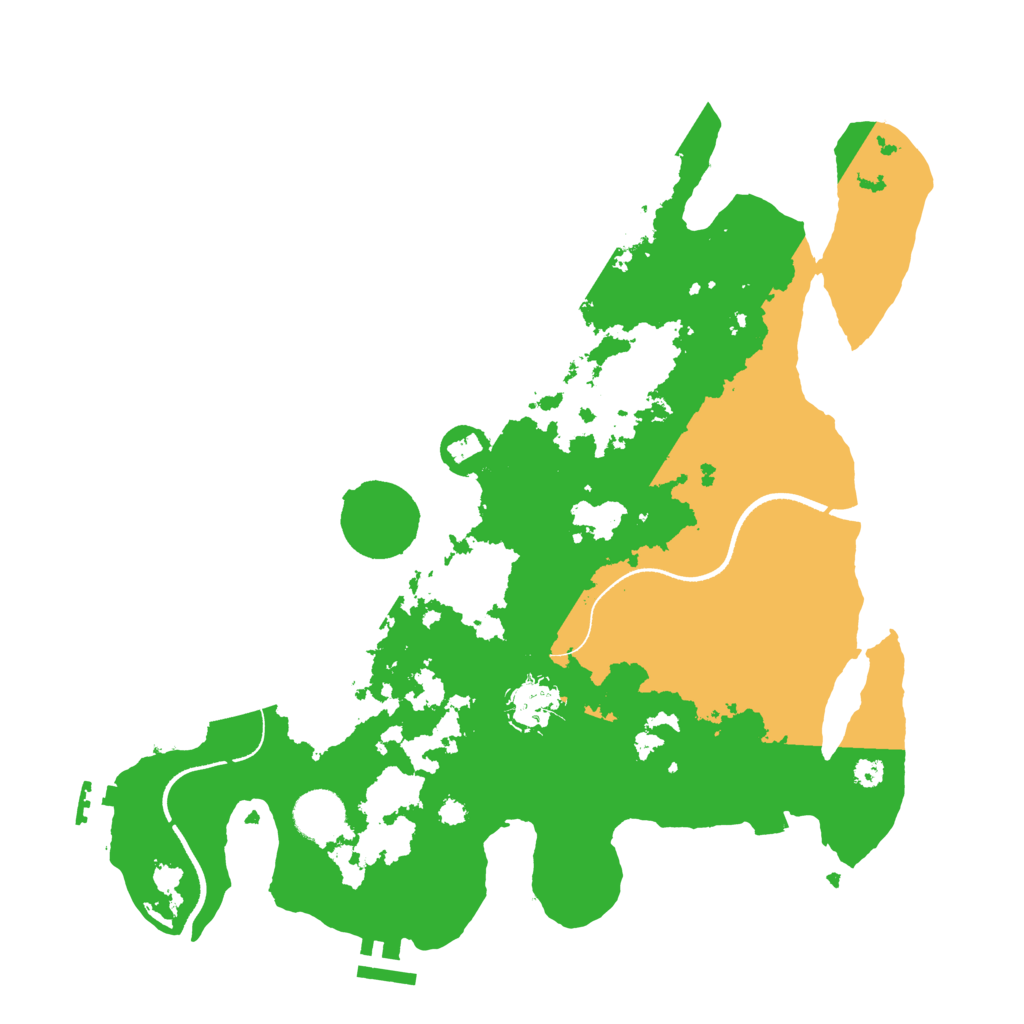 Biome Rust Map: Procedural Map, Size: 3500, Seed: 2110092891