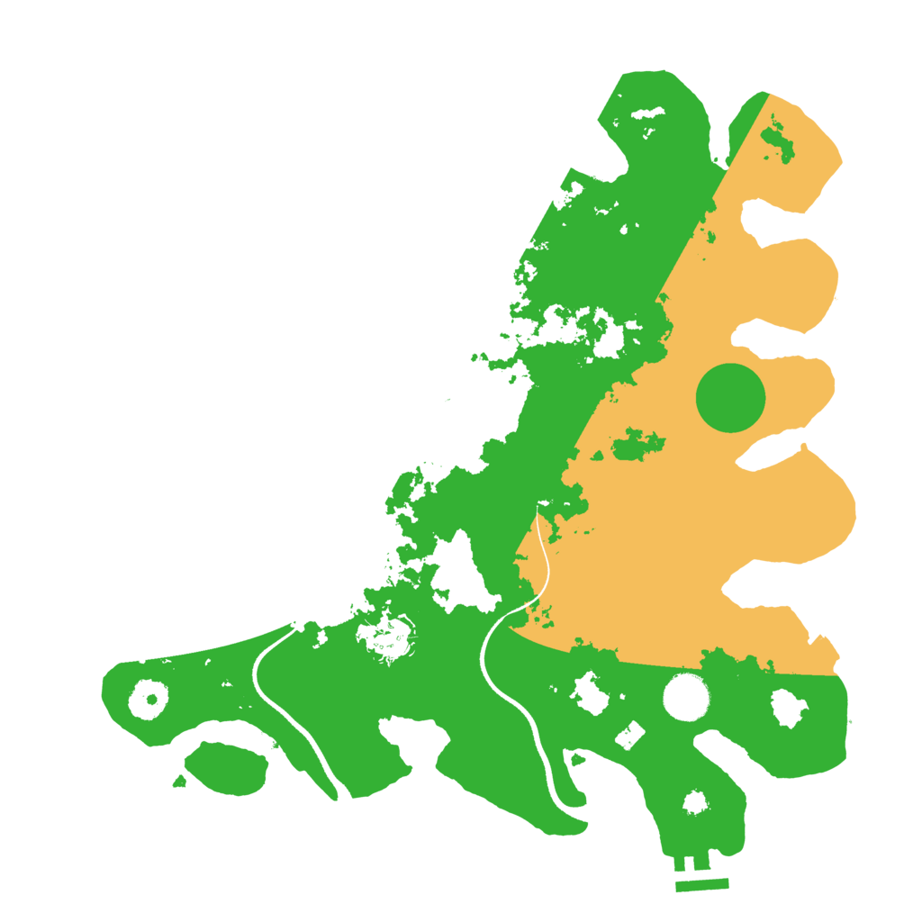 Biome Rust Map: Procedural Map, Size: 3500, Seed: 177920355
